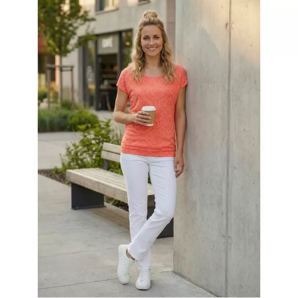  Damen-T-Shirt mit kurzen Ärmeln SAM 73 CINDY WT 859 HELLORANGE 
