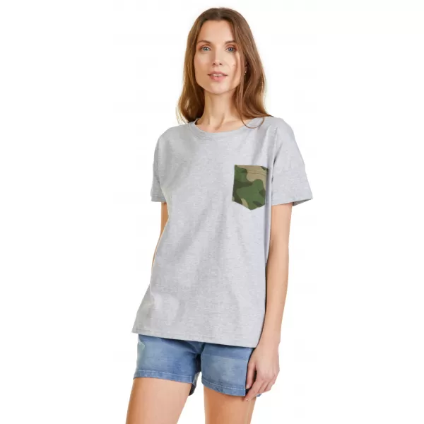  Damen-T-Shirt mit kurzen Ärmeln SAM 73 MARIE WT 848 HELLGRAU 