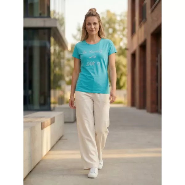  Damen-T-Shirt mit kurzen Ärmeln SAM 73 RENÉE WT 842 NEONGRÜN 