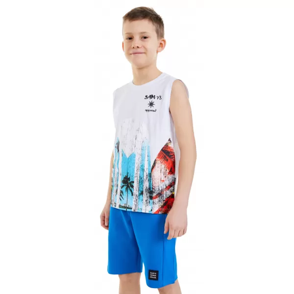  Tanktop für Jungen SAM 73 JULIUS BT 554 WEIß 