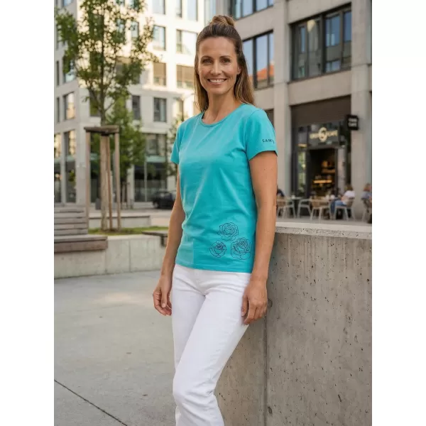  Damen-T-Shirt mit kurzen Ärmeln SAM 73 BETHANY WT 846 NEONGRÜN 