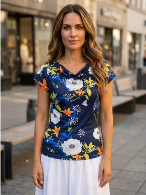 Damen-T-Shirt KIXMI NANCY DUNKELBLAU