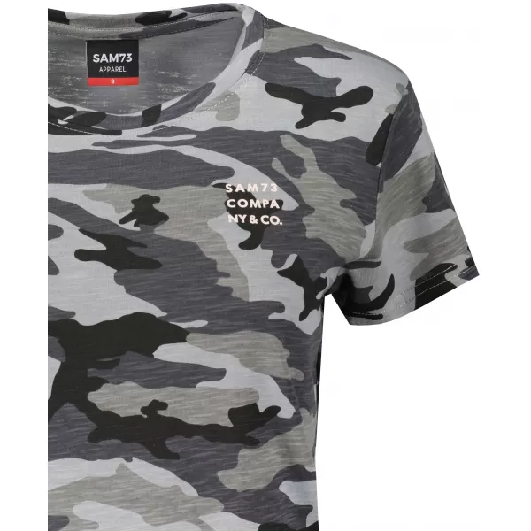  Frauen t -Shirt mit kurzen Ärmeln SAM 73 NORA WT 849 SCHWARZ 