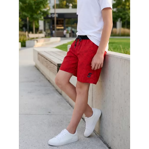  Badeshorts für Jungen SAM 73 DOMINIC BS 540 ROT 