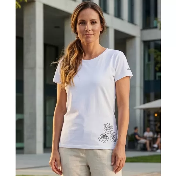  Damen-T-Shirt mit kurzen Ärmeln SAM 73 BETHANY WT 846 WEIß 