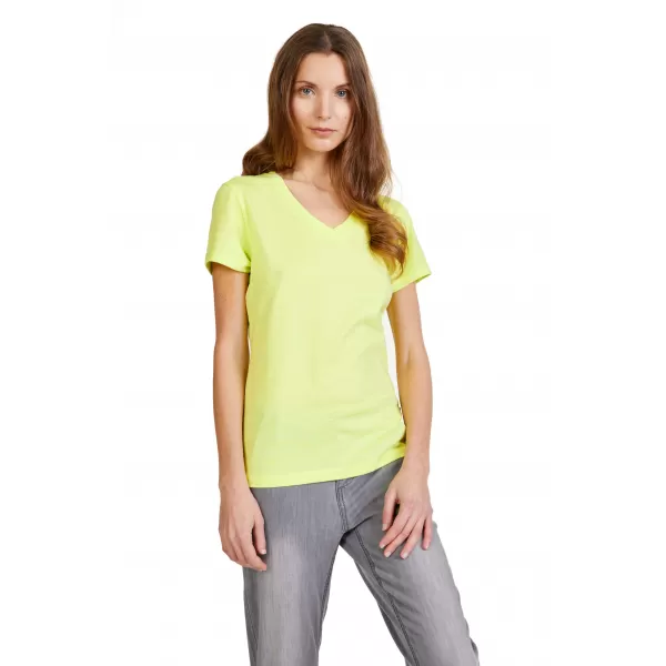  Damen-T-Shirt mit kurzen Ärmeln SAM 73 CLAUDIA WT 847 HELLGELB 