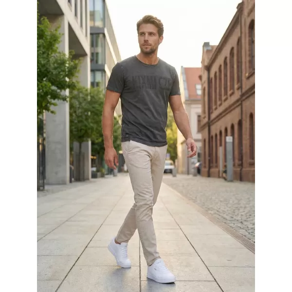  Herren-T-Shirt KIXMI NARSEY DUNKELGRAU 