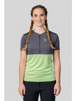 Damen-T-Shirt HANNAH BERRY ASPHALT/PARADIESGRÜN MEL