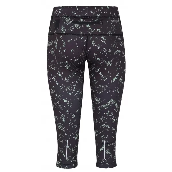  3/4-Leggings für Damen HANNAH RELAY ANTHRAZIT/GRÜN 