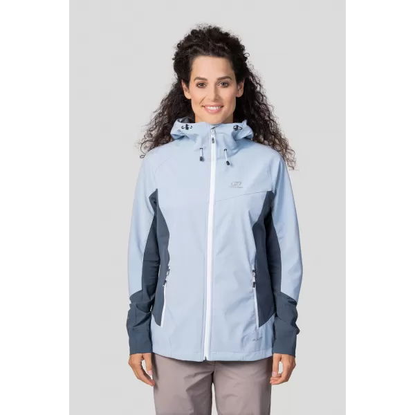  Softshelljacke für Damen HANNAH PULLA BLAUER NEBEL/DUNKLER SCHIEFER 