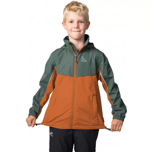  Kinderjacke HANNAH BRONS JR II BALSAMGRÜN/GEBRANNTES ORANGE 
