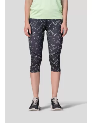3/4-Leggings für Damen HANNAH RELAY ANTHRAZIT/GRÜN