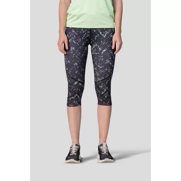  3/4-Leggings für Damen HANNAH RELAY ANTHRAZIT/GRÜN 