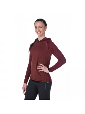 Sportliches Damen-Sweatshirt KILPI AILEEN-W RL0310KI DUNKELROT