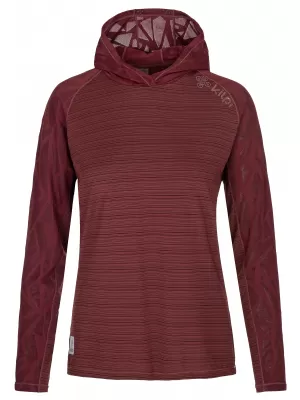 Sportliches Damen-Sweatshirt KILPI AILEEN-W RL0310KI DUNKELROT