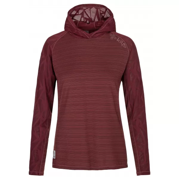  Sportliches Damen-Sweatshirt KILPI AILEEN-W RL0310KI DUNKELROT 