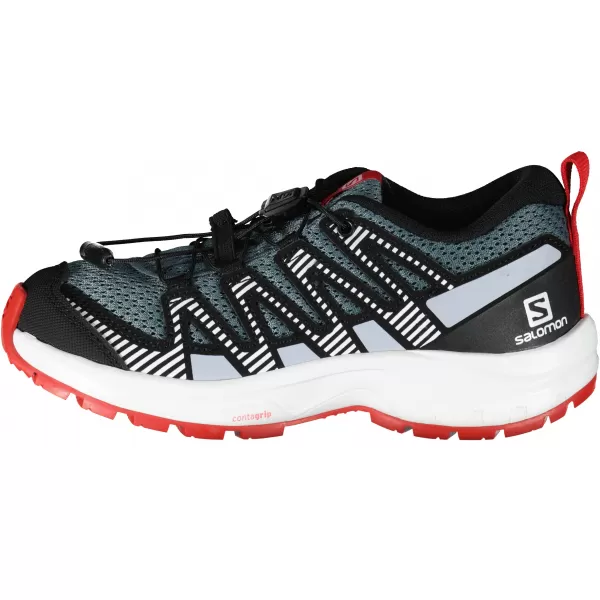 Kinderschuhe SALOMON XA PRO V8 J L41613700 GRAU/BLAU/ROT 
