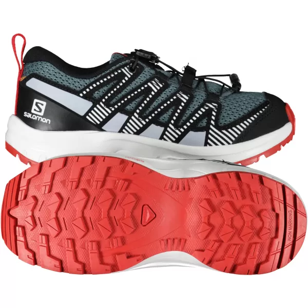  Kinderschuhe SALOMON XA PRO V8 J L41613700 GRAU/BLAU/ROT 