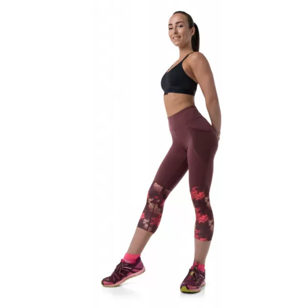  3/4-Leggings für Damen KILPI SOLAS-W RL0213KI DUNKELROT 