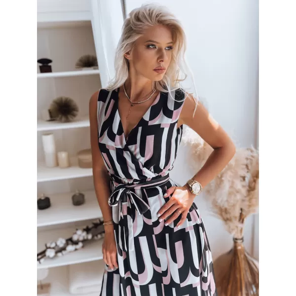  Kleid DSTREET BALI EY1902z SCHWARZ UND WEIß 