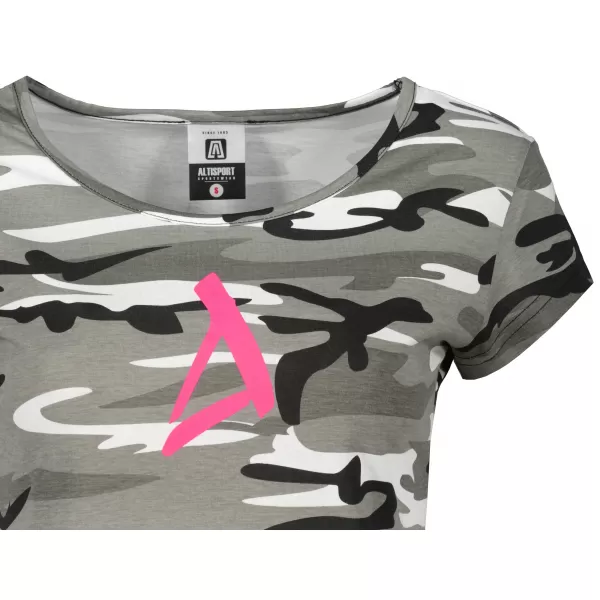  Damen-T-Shirt ALTISPORT ALW002C122 TARNGRAU/ROSA 