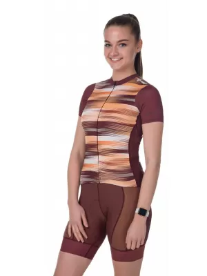 Damen-Radtrikot KILPI MOATE-W RL0325KI DUNKELROT