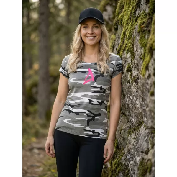  Damen-T-Shirt ALTISPORT ALW002C122 TARNGRAU/ROSA 