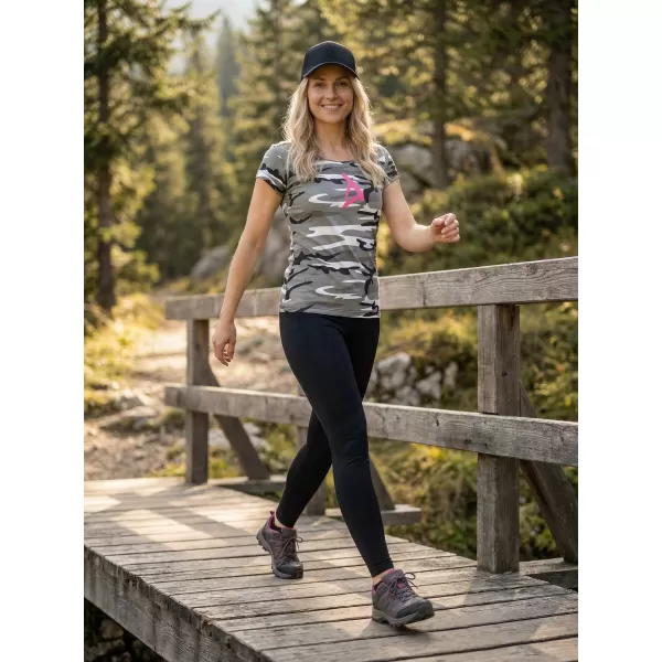  Damen-T-Shirt ALTISPORT ALW002C122 TARNGRAU/ROSA 