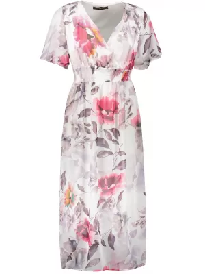 Kleid DSTREET EY1776 WEIß/ROSA