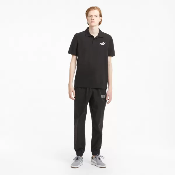  Herren-T-Shirt mit Kragen PUMA ESS PIQUE POLO 586674-01 SCHWARZ 