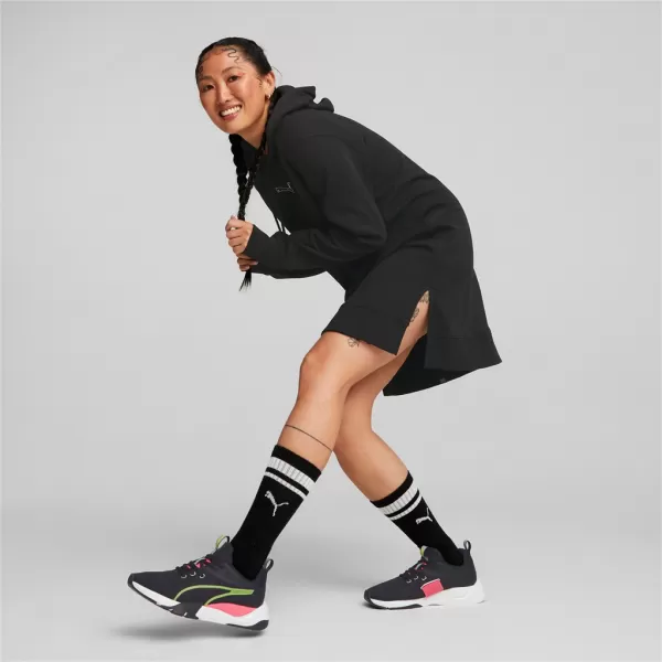  Damen-Sweatshirt PUMA HER HOODED DRESS 670817-01 SCHWARZ 