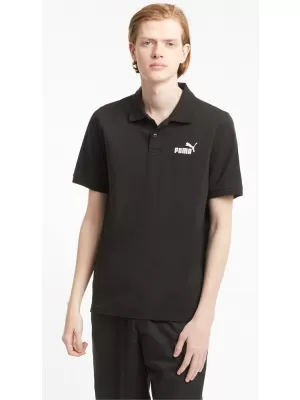 Herren-T-Shirt mit Kragen PUMA ESS PIQUE POLO 586674-01 SCHWARZ