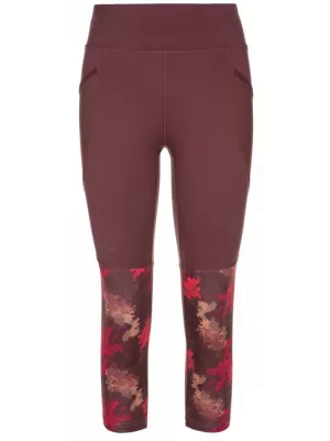 3/4-Leggings für Damen KILPI SOLAS-W RL0213KI DUNKELROT