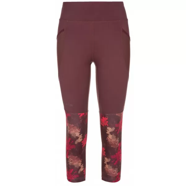  3/4-Leggings für Damen KILPI SOLAS-W RL0213KI DUNKELROT 