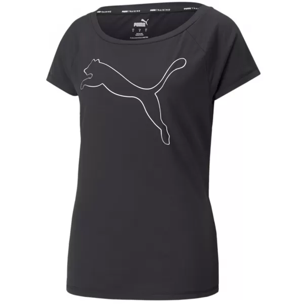  Damen-T-Shirt PUMA TRAIN FAV JERSEY CAT TEE 522420-01 SCHWARZ 