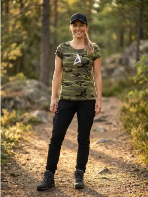 Damen-T-Shirt ALTISPORT ALW002C122 TARNGRÜN/WEIß