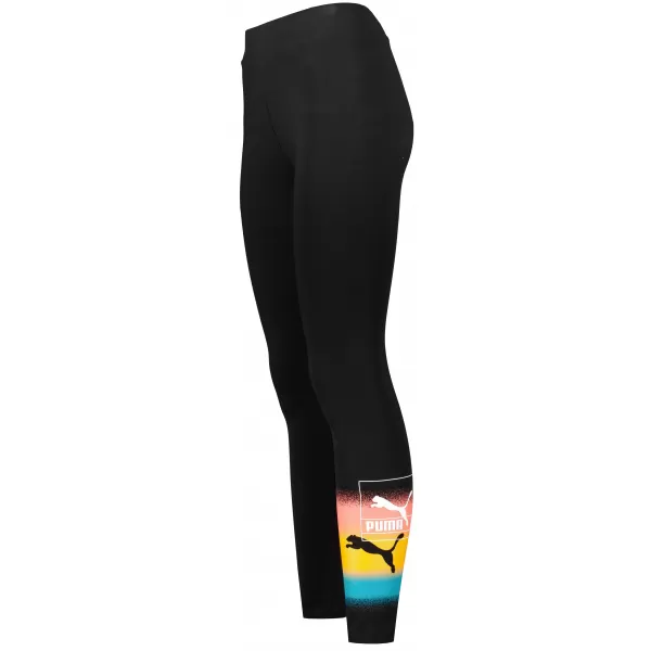  Leggings für Damen PUMA BRAND LOVE LEGGINGS 535708-01 SCHWARZ 