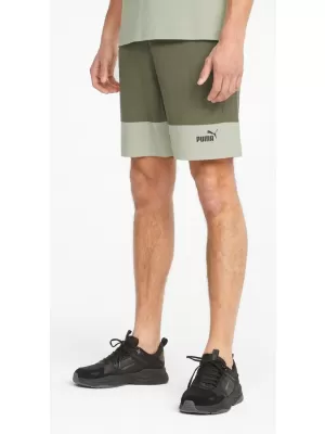 Herrenshorts PUMA POWER COLORBLOCK WOVEN SHORTS 9 848819-32 GRÜN