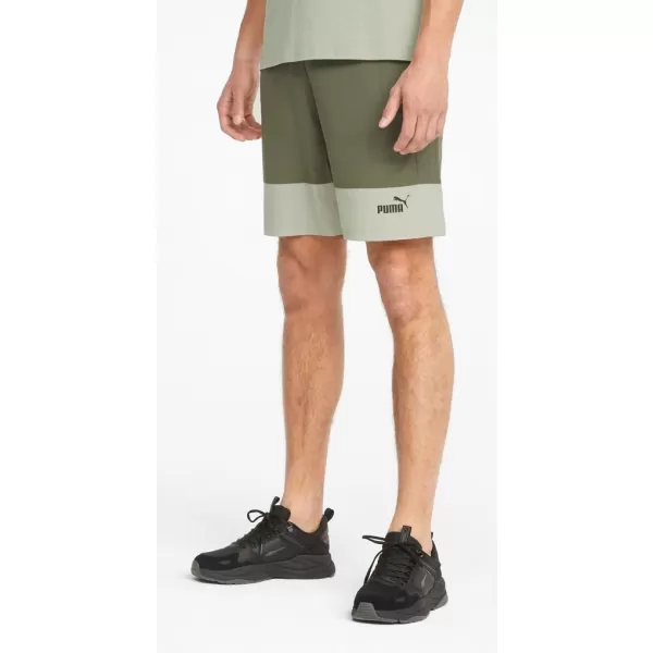  Herrenshorts PUMA POWER COLORBLOCK WOVEN SHORTS 9 848819-32 GRÜN 