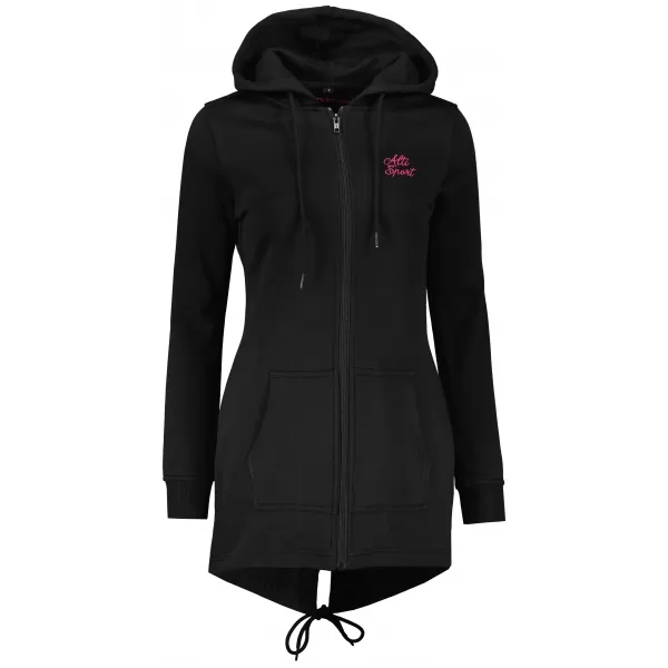  Erweitertes Damen-Sweatshirt ALTISPORT BYB/ALW056BY148 SCHWARZ ROSA 