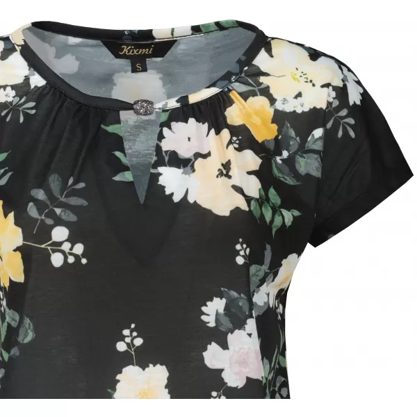  Damen-T-Shirt KIXMI ORNELLA SCHWARZ 