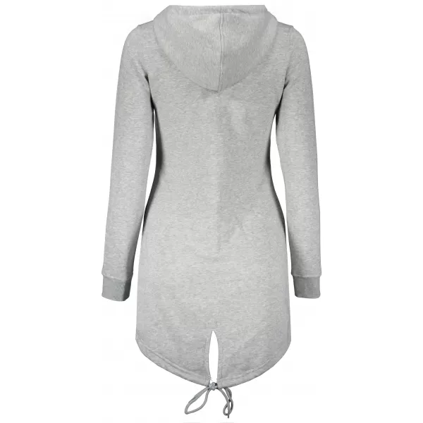  Erweitertes Damen-Sweatshirt ALTISPORT BYB/ALW056BY148 HELLGRAUE HIGHLIGHTS 