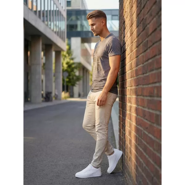  Herren-T-Shirt KIXMI OMER DUNKELGRAU 