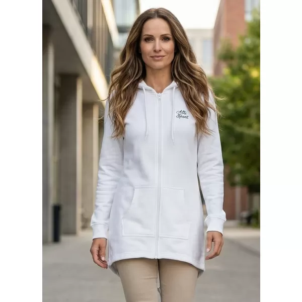  Erweitertes Damen-Sweatshirt ALTISPORT BYB/ALW056BY148 WEIß 