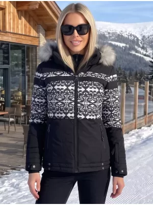 Winterjacke für Damen KIXMI OLINDA SCHWARZ