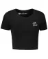 Crop-Top-T-Shirt für Damen ALTISPORT BYB/ALW056BY042 SCHWARZ UND WEIß