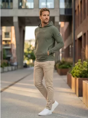 Herren-Sweatshirt KIXMI ORICK GRÜN
