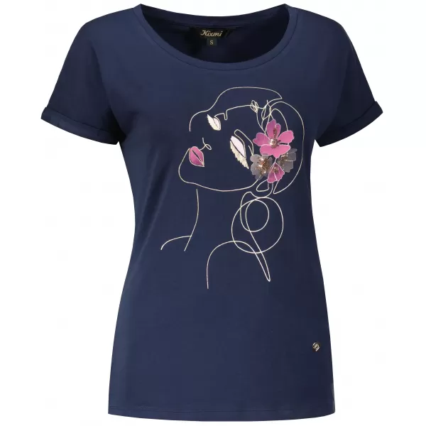  Damen-T-Shirt KIXMI ONELLA DUNKELBLAU 