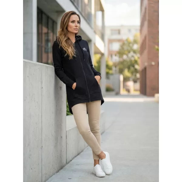  Erweitertes Damen-Sweatshirt ALTISPORT BYB/ALW056BY148 SCHWARZ UND WEIß 