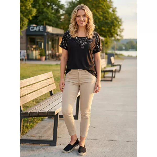  Damen-T-Shirt KIXMI OKELANI SCHWARZ 